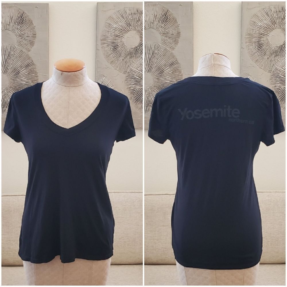 ✨JAMES PERSE✨ Yosemite Slub V-Neck Tee - [Size 3/Large - Black]